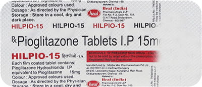 Hilpio 15mg Strip Of 10 Tablets