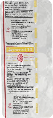 Atrocord 10mg Strip Of 10 Tablets