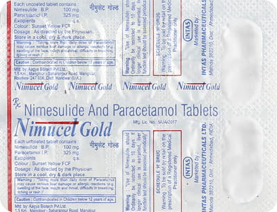 Nimucet Gold Strip Of 10 Tablets