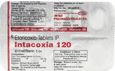 Intacoxia 120mg Strip Of 10 Tablets