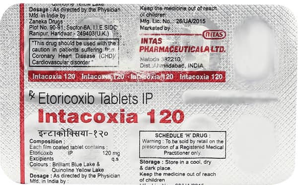 Intacoxia 120Mg Strip Of 10 Tablets