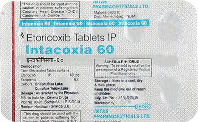 Intacoxia 60mg Strip Of 10 Tablets