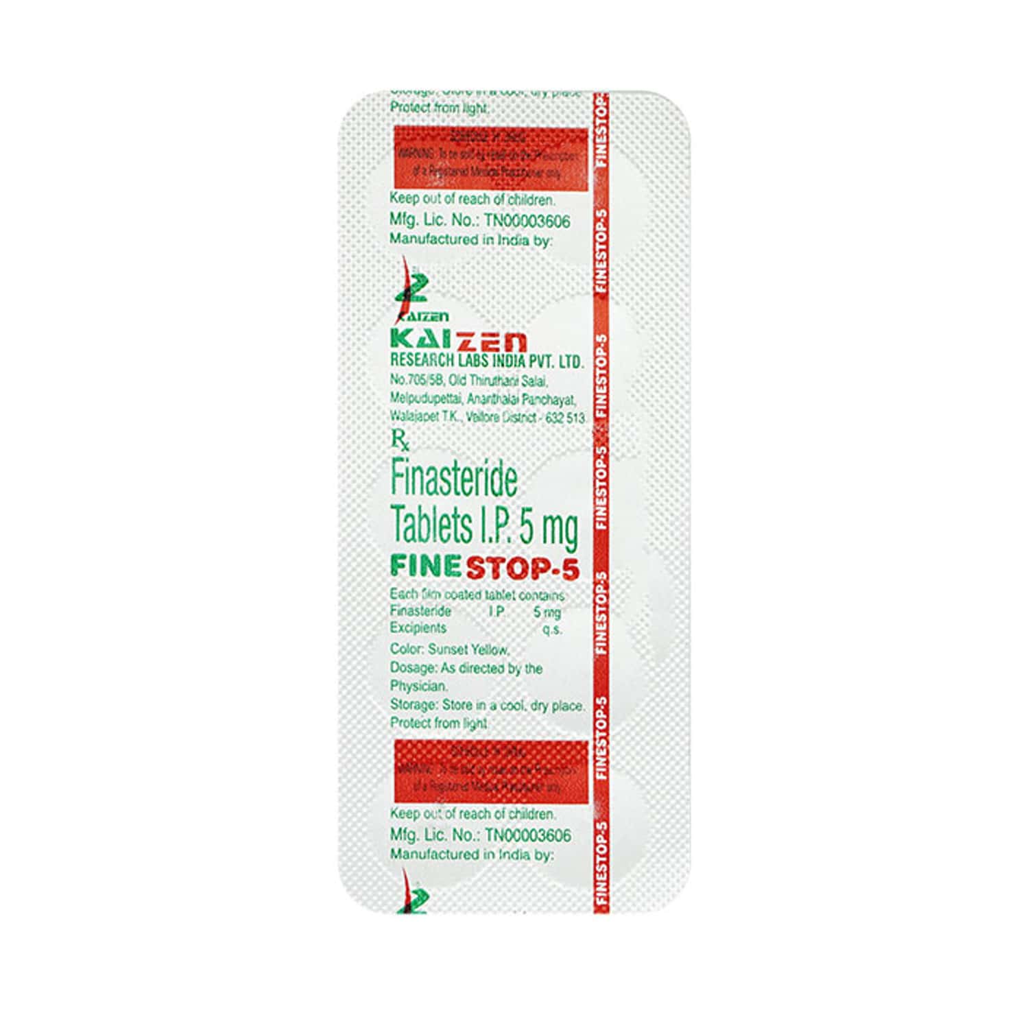 Finestop 5 MG Tablet (10): Uses, Side Effects, Price & Dosage | PharmEasy