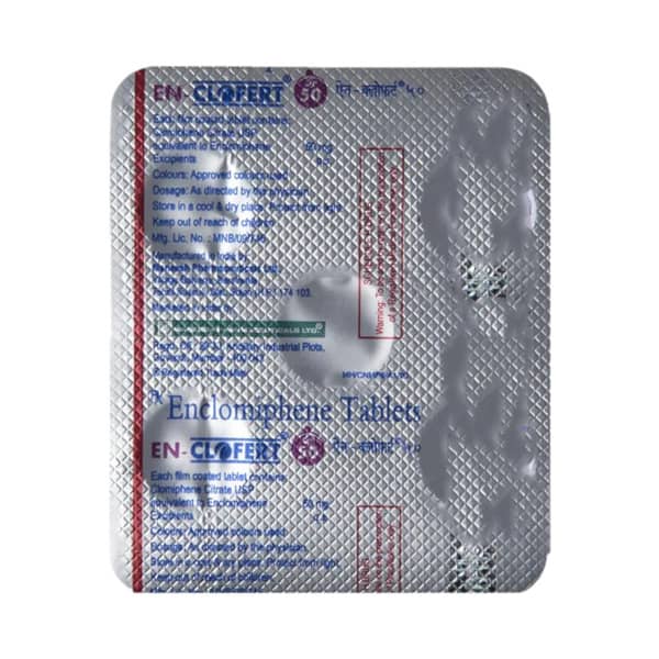 En Clofert 50mg Strip Of 5 Tablets
