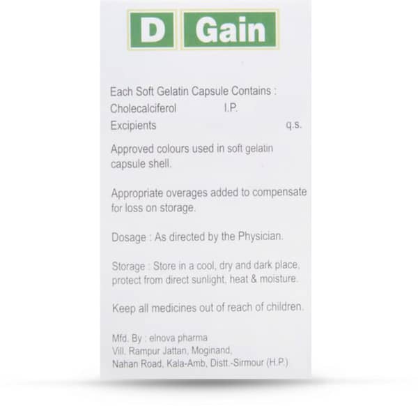 D Gain 1k Strip Of 10 Capsules
