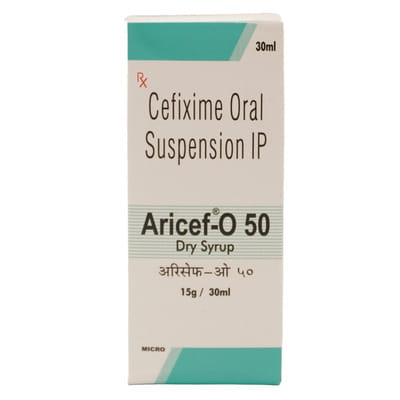 Aricef O 50mg Bottle Of 30ml Dry Syrup