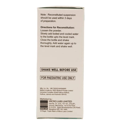 Aricef O 50mg Bottle Of 30ml Dry Syrup