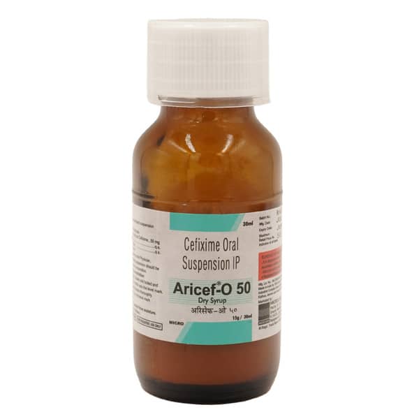 Aricef O 50mg Bottle Of 30ml Dry Syrup
