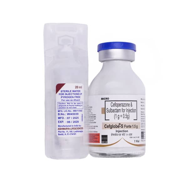 Cefglobe S Forte 1.5Gm Dry Vial Of 1 Powder For Injection