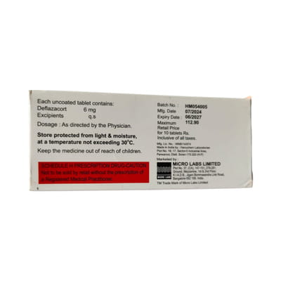 Defla Cortil 6mg Strip Of 10 Tablets