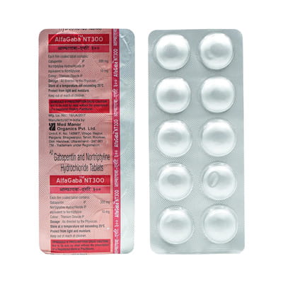 Alfagaba Nt 300mg Strip Of 10 Tablets