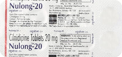 Nulong 20mg Strip Of 10 Tablets