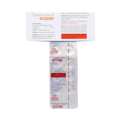 Angiotel 40mg Strip Of 10 Tablets