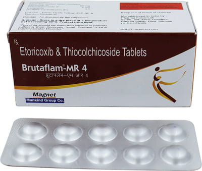 Brutaflam Mr 4mg Strip Of 10 Tablets