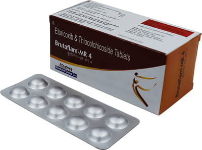 Brutaflam Mr 4mg Strip Of 10 Tablets