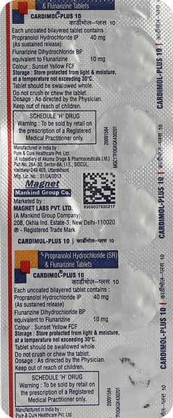 Cardimol Plus 10mg Strip Of 10 Tablets