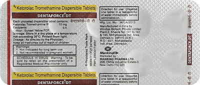 Dentaforce Dt 10mg Strip Of 10 Tablets