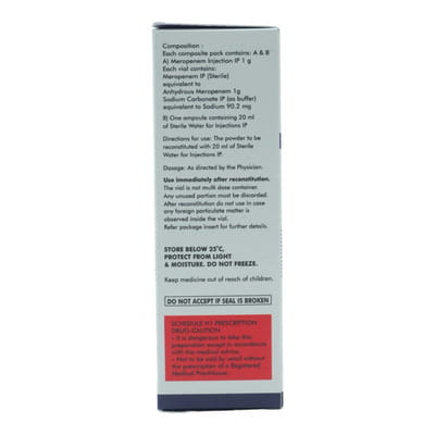 Meroject 1gm Dry Vial Of 1 Powder For Injection