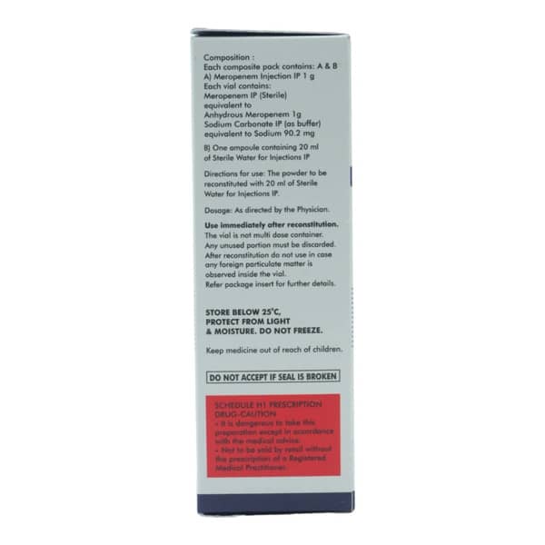 Meroject 1gm Dry Vial Of 1 Powder For Injection