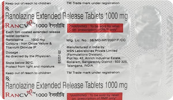 Rancv 1000mg Strip Of 10 Tablets