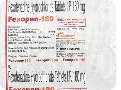 Fexopen 180mg Tablet
