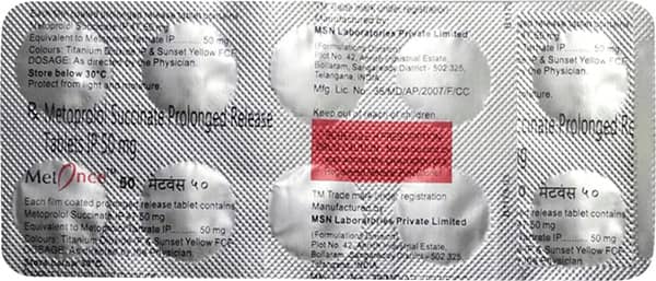 Metonce 50mg Strip Of 10 Tablets