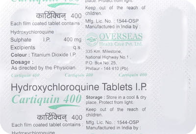 Cartiquin 400mg Strip Of 10 Tablets