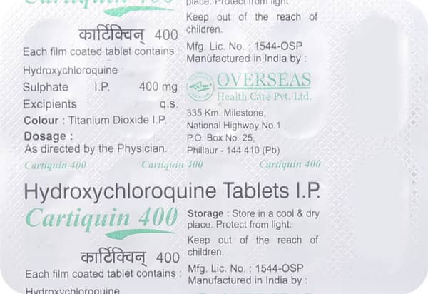 Cartiquin 400mg Strip Of 10 Tablets