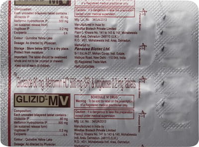 Glizid Mv Strip Of 10 Tablets