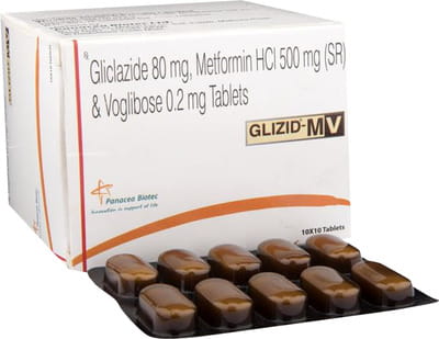 Glizid Mv Strip Of 10 Tablets