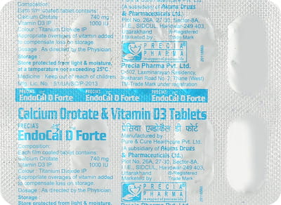 Endocal D Forte Strip Of 10 Tablets