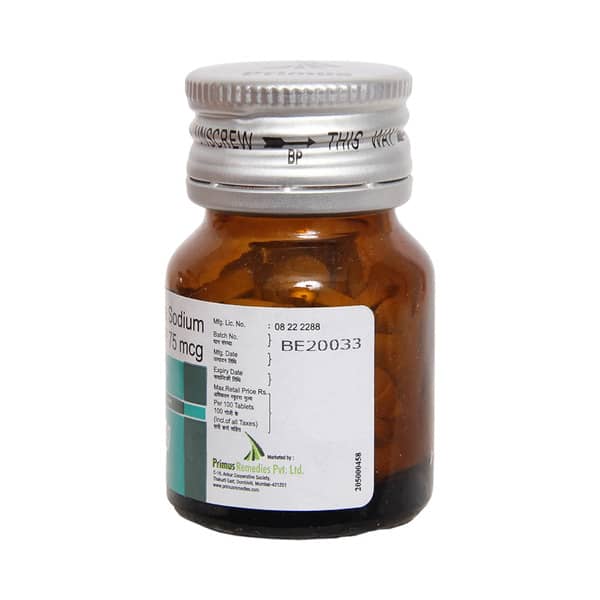 Thyrorich 75mcg Bottle Of 100 Tablets