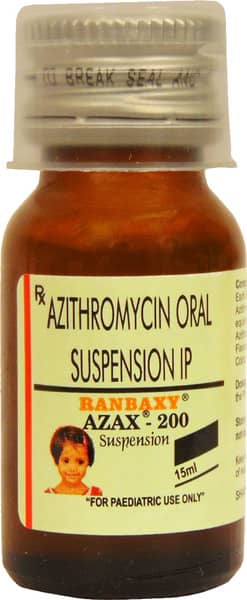 Azax 200mg Bottle Of 15ml Suspension