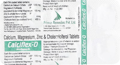 Calciflex D Strip Of 10 Tablets