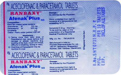 Afenak Plus Ns Strip Of 10 Tablets