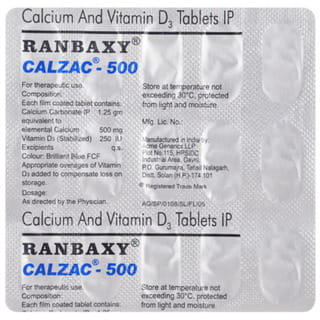 Calzac 500Mg Strip Of 15 Tablets