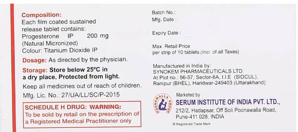 Strone Sr 200mg Strip Of 10 Tablets