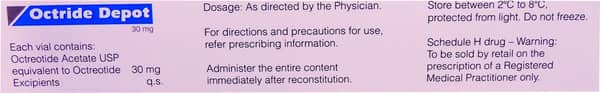 Octride Depot 30mg Dry Vial Of 1 Powder For Injection