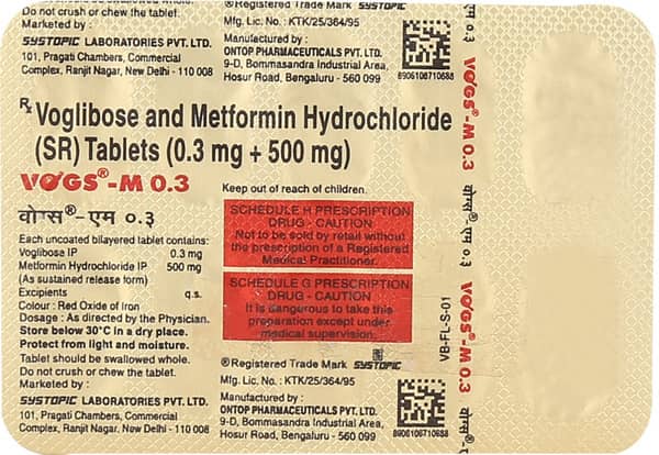 Vogs M 0.3 Mg Strip Of 10 Tablets