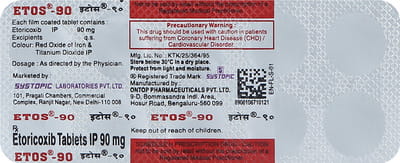 Etos 90mg Strip Of 10 Tablets