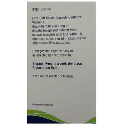 Cute E 400iu Strip Of 10 Capsules