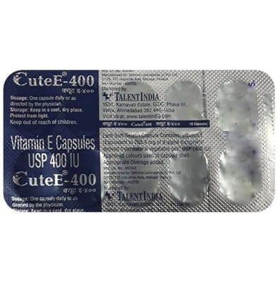 Cute E 400iu Strip Of 10 Capsules