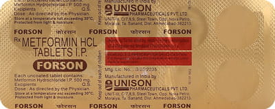Forson 500mg Strip Of 10 Tablets