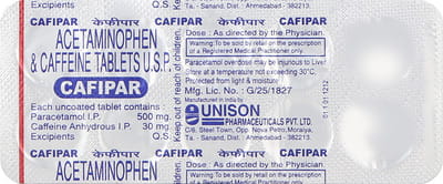 Cafipar Strip Of 10 Tablets