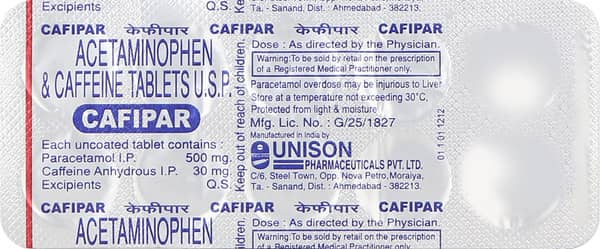 Cafipar Strip Of 10 Tablets