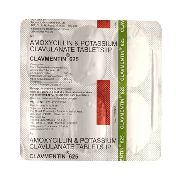 Clavmentin 625mg Tablet