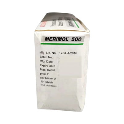 Merimol 500mg Strip Of 10 Tablets