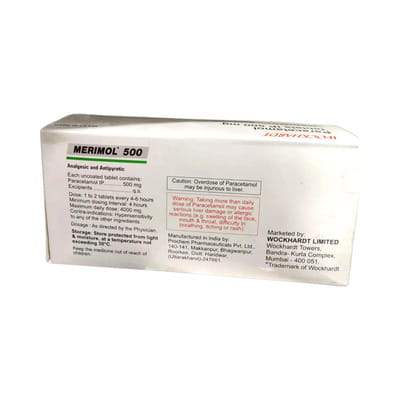 Merimol 500mg Strip Of 10 Tablets