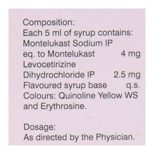 Montewok Lc Bottle Of 60ml Syrup