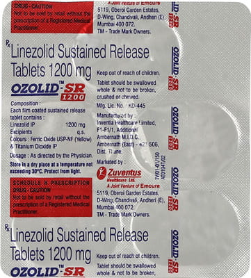 Ozolid Sr 1200mg Tablet
